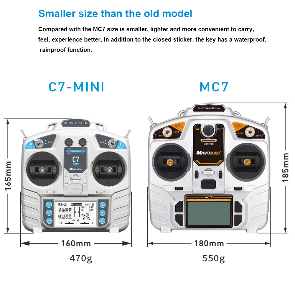 MicroZone MC7 Controller C7 MI - đánh giá và giá Drone Gimbal Controller