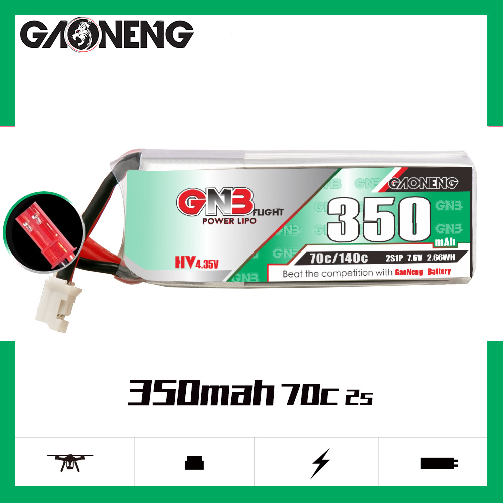 GAONENG GNB 2S 7.6V 350mAh 70C - đánh giá và giá Drone Gimbal Controller